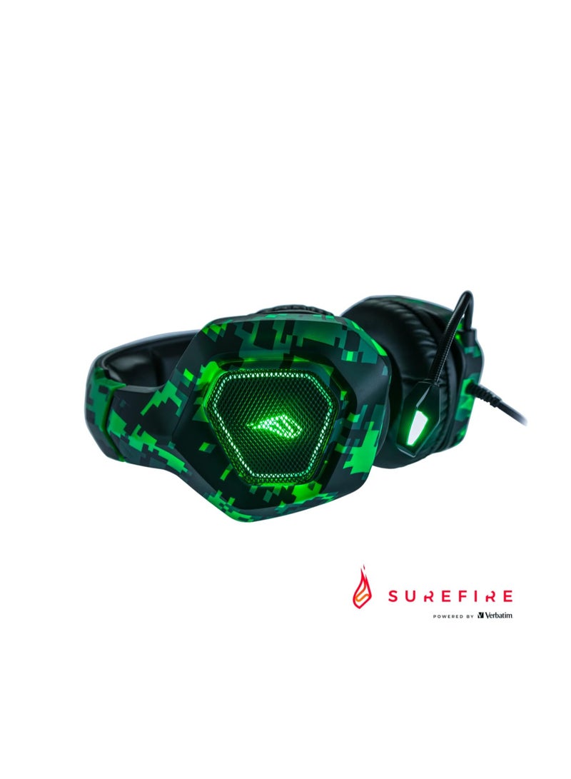 SureFire 48821 Skirmish Gaming Headset I Headset PC ; Playstation I Gaming Kopfhörer I 390g I mit Stereo 2.0-Sound und LED-Beleuchtung I Headset Gaming I... - Image 3