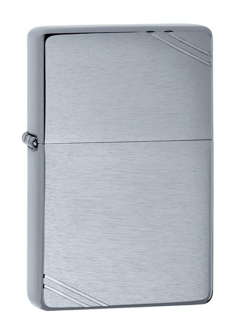 Zippo ولاعة مقاومة للرياح من الكروم المصقول مع خطوط عتيقة - Image 1