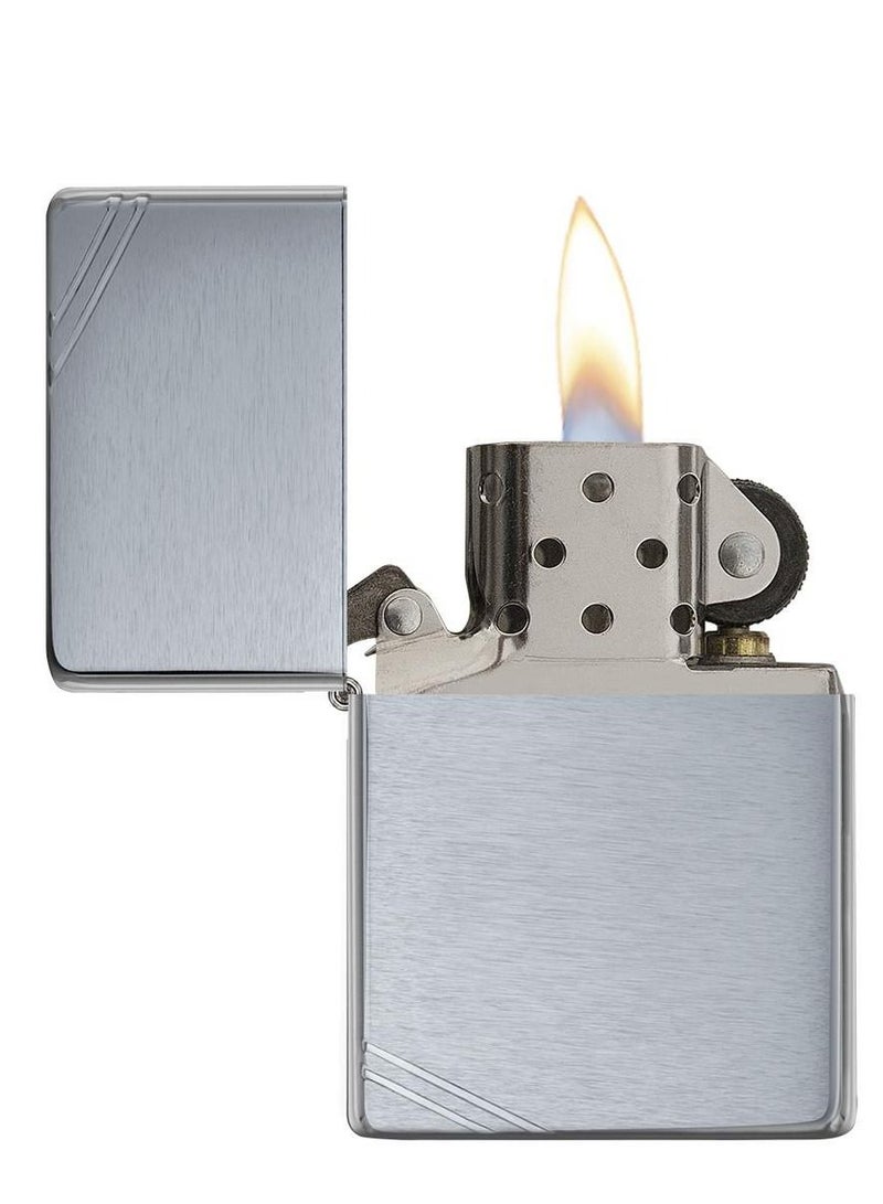 Zippo ولاعة مقاومة للرياح من الكروم المصقول مع خطوط عتيقة - Image 2