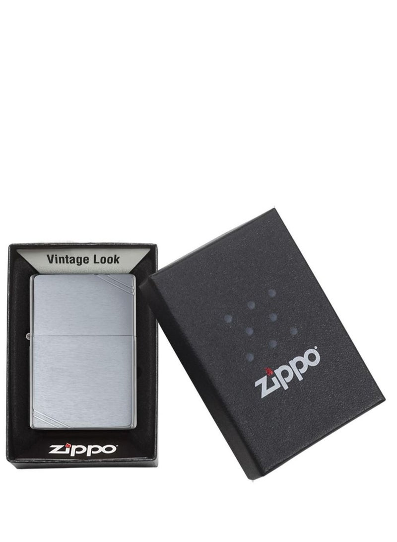 Zippo ولاعة مقاومة للرياح من الكروم المصقول مع خطوط عتيقة - Image 3