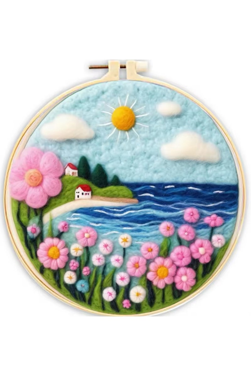 Wool needle felt painting kit - Image 1