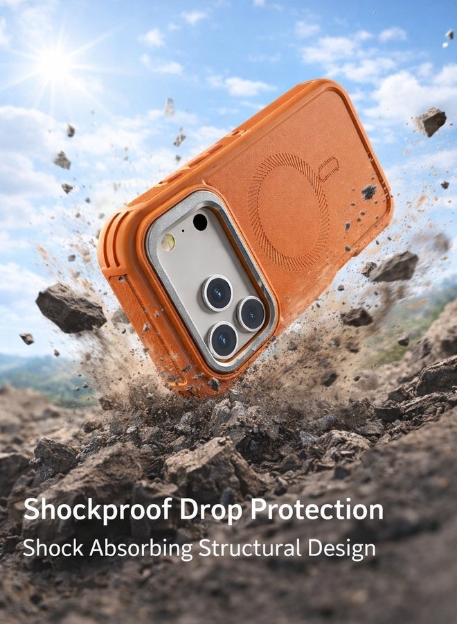 Neyecam NEW HOT SALE Magnetic Robot Case for iPhone 17 Pro  Built-in Strong Magnet, 3-Layer Heavy Duty Shockproof TPU+PC Cover with Adjustable Camera Lens Kickstand, Wireless Charging Support, Free Lanyard - Image 5