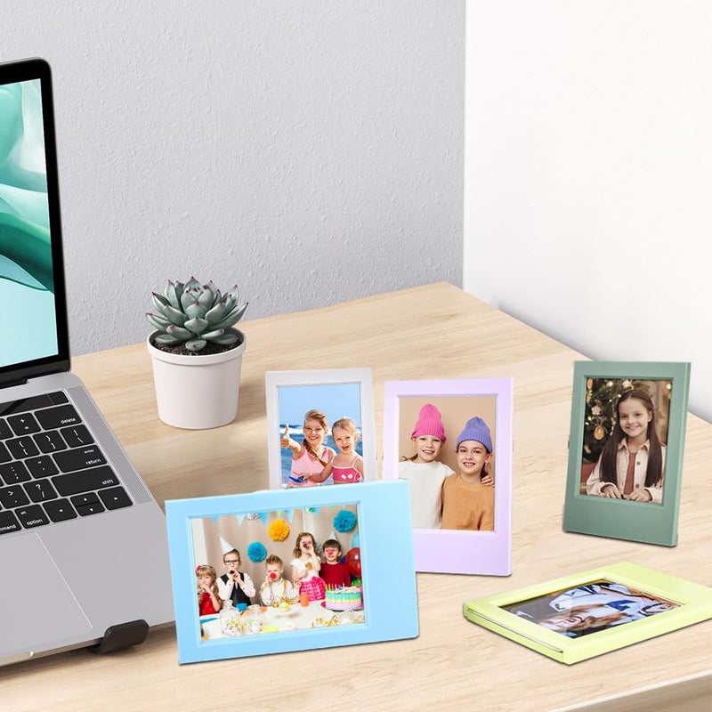Ukontagood 16 Pack 2x3 Picture Frame for Fujifilm Instax Mini Polaroid Film, 8 Colors Mini Picture Frames with Stand, 3 Inch Polaroid Picture Frame for Home & Office Tabletop Display - Image 4