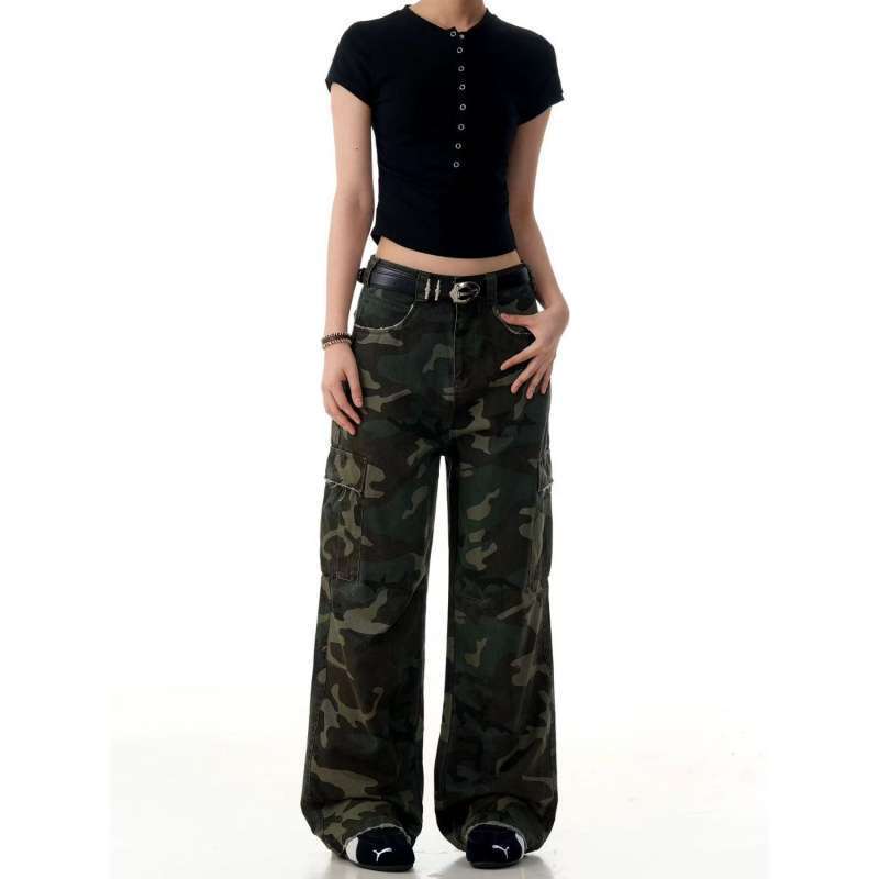 Unisex Classic Denim Jeans Loose Fit Daily Outdoor Wear - Image 2