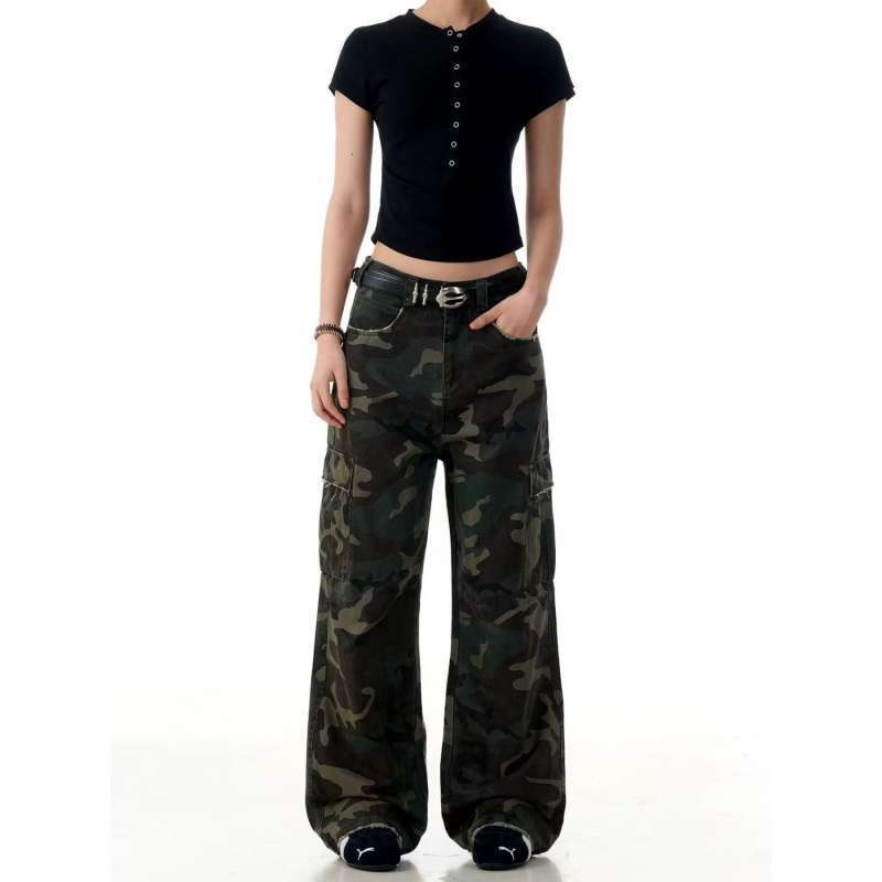 Unisex Classic Denim Jeans Loose Fit Daily Outdoor Wear - Image 1