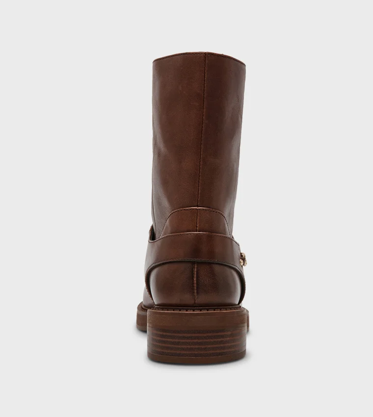 Steve Madden  Loophole Women's Brown Ankle Boots for Women | Best Price UAE