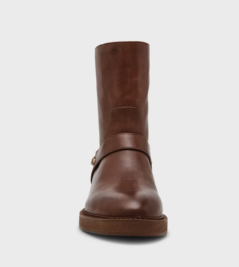 Steve Madden  Loophole Women's Brown Ankle Boots for Women | Best Price UAE