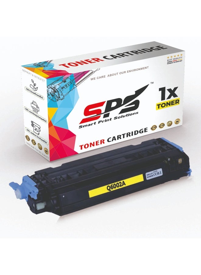 Smart Print Solutions SPS Compatible Toner Cartridges for HP - Q6002A 124A | 1x Yellow | Yield upto 2,000 Pages - Image 1