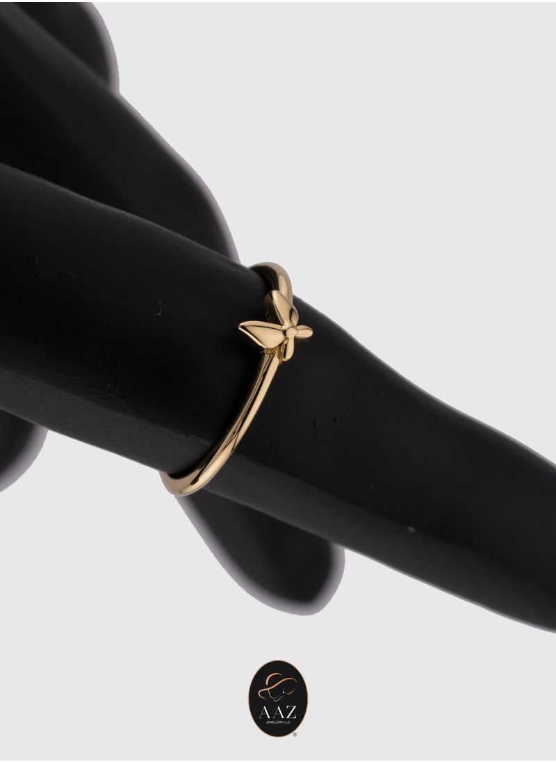 AAZ Jewellery L.L.C - Elegant Butterfly 18K Gold Ring - Image 1