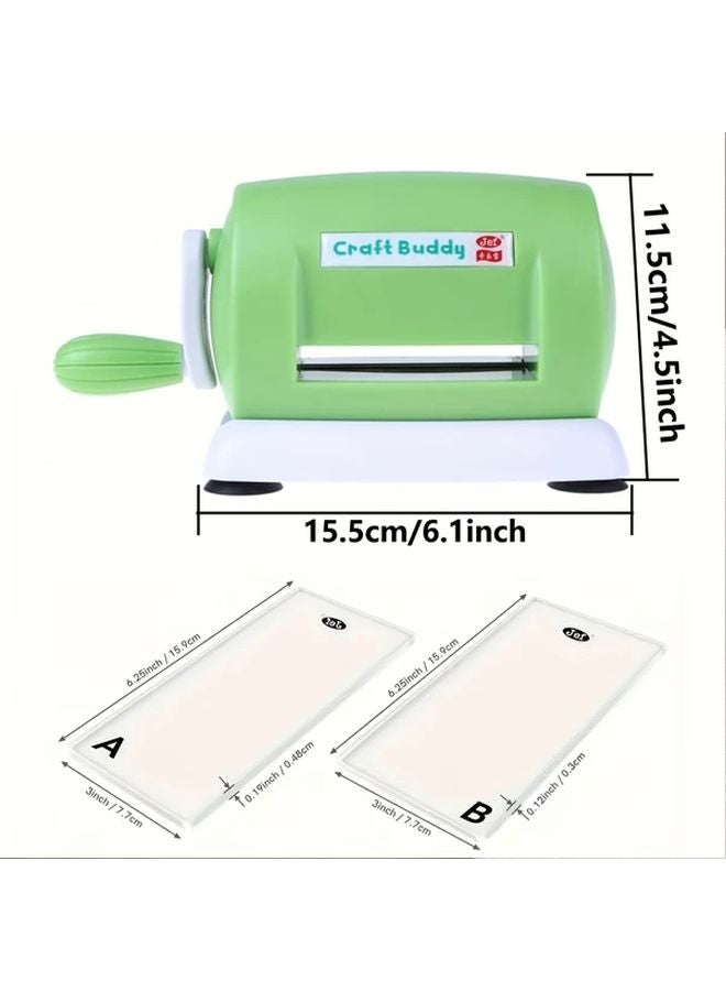 Light Green Die Cutting Machine L8 Manual Scrapbooking Tool 3 Inch Craft Press - Image 5