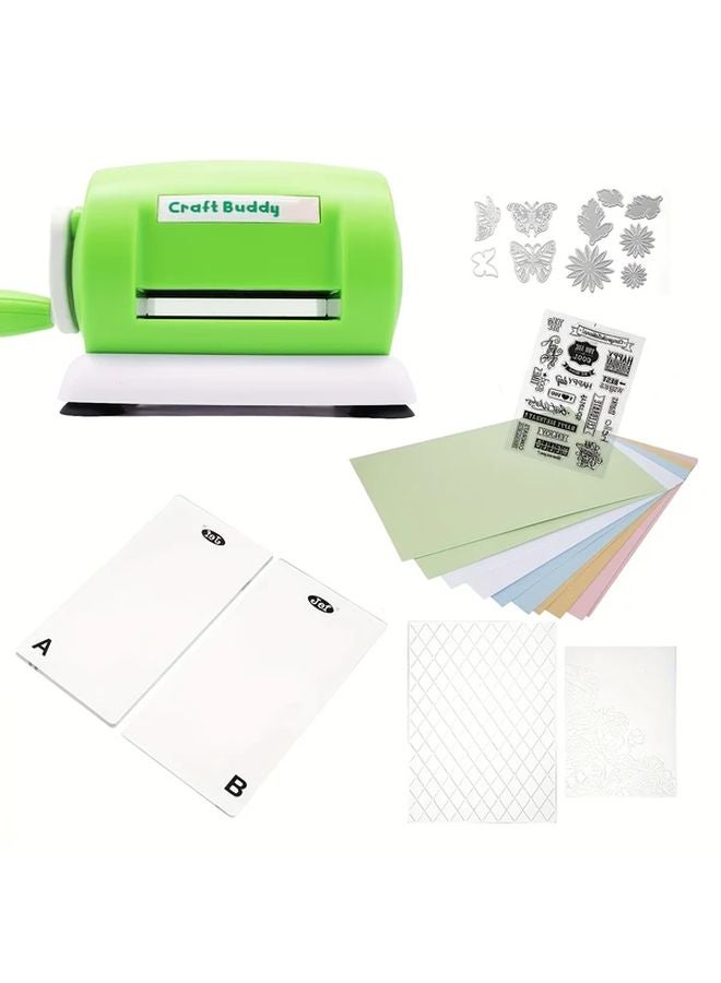 Light Green Die Cutting Machine L8 Manual Scrapbooking Tool 3 Inch Craft Press - Image 2