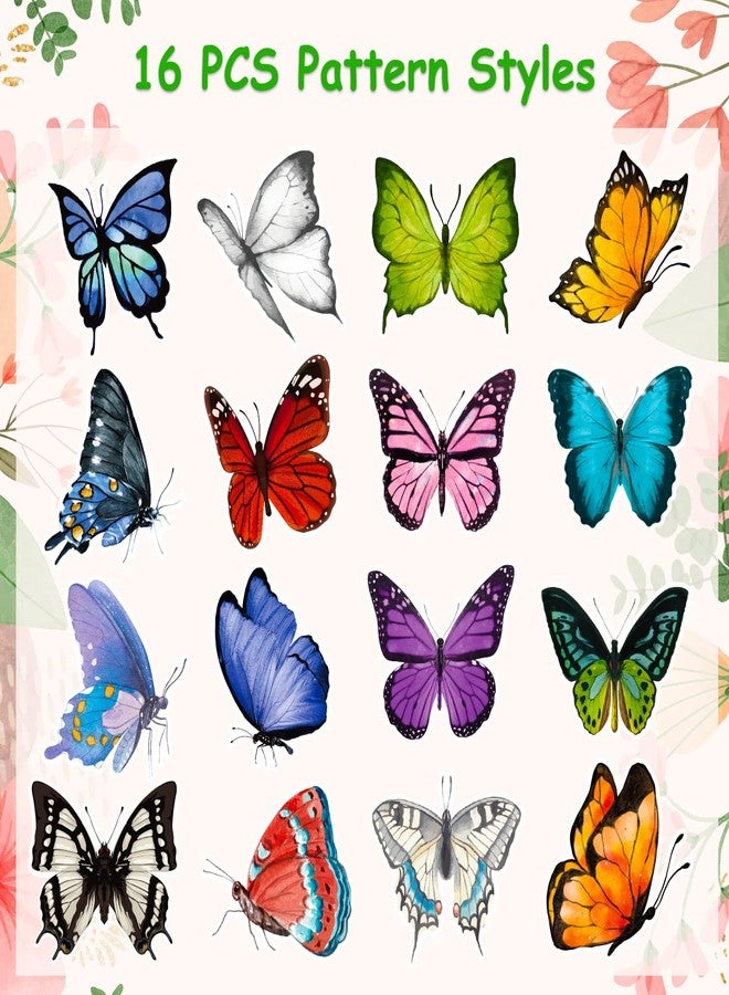 TORINALITAL 1600 PCS Butterfly Roll Stickers, 16 Styles Butterfly Stickers for Kids, Waterproof and Sun-Proof 3D Roll Stickers for Parties, Walls, Scrapbooks, Envelopes, Birthday and Greeting Cards - Image 5