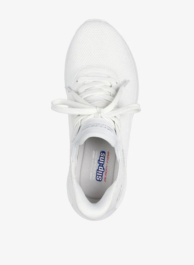 SKECHERS Women's Textured Sports Shoes with Lace-Up Closure - 2035