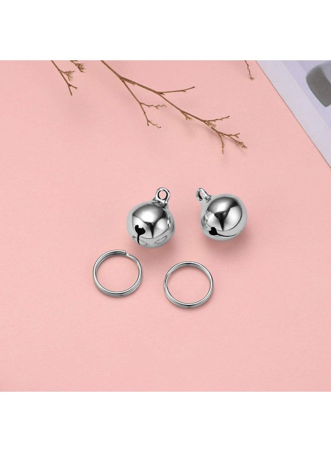 UKCOCO Pet Collar Pendant-6Pcs Cat Collar Bells Copper Bell Training Charm Pendants For Pet Cat Dog Necklace Collar (Silver) - Image 5