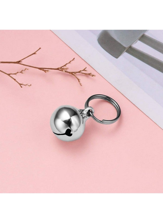 UKCOCO Pet Collar Pendant-6Pcs Cat Collar Bells Copper Bell Training Charm Pendants For Pet Cat Dog Necklace Collar (Silver) - Image 3