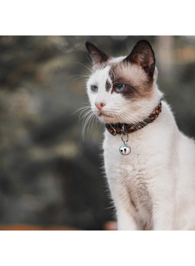 UKCOCO Pet Collar Pendant-6Pcs Cat Collar Bells Copper Bell Training Charm Pendants For Pet Cat Dog Necklace Collar (Silver) - Image 4