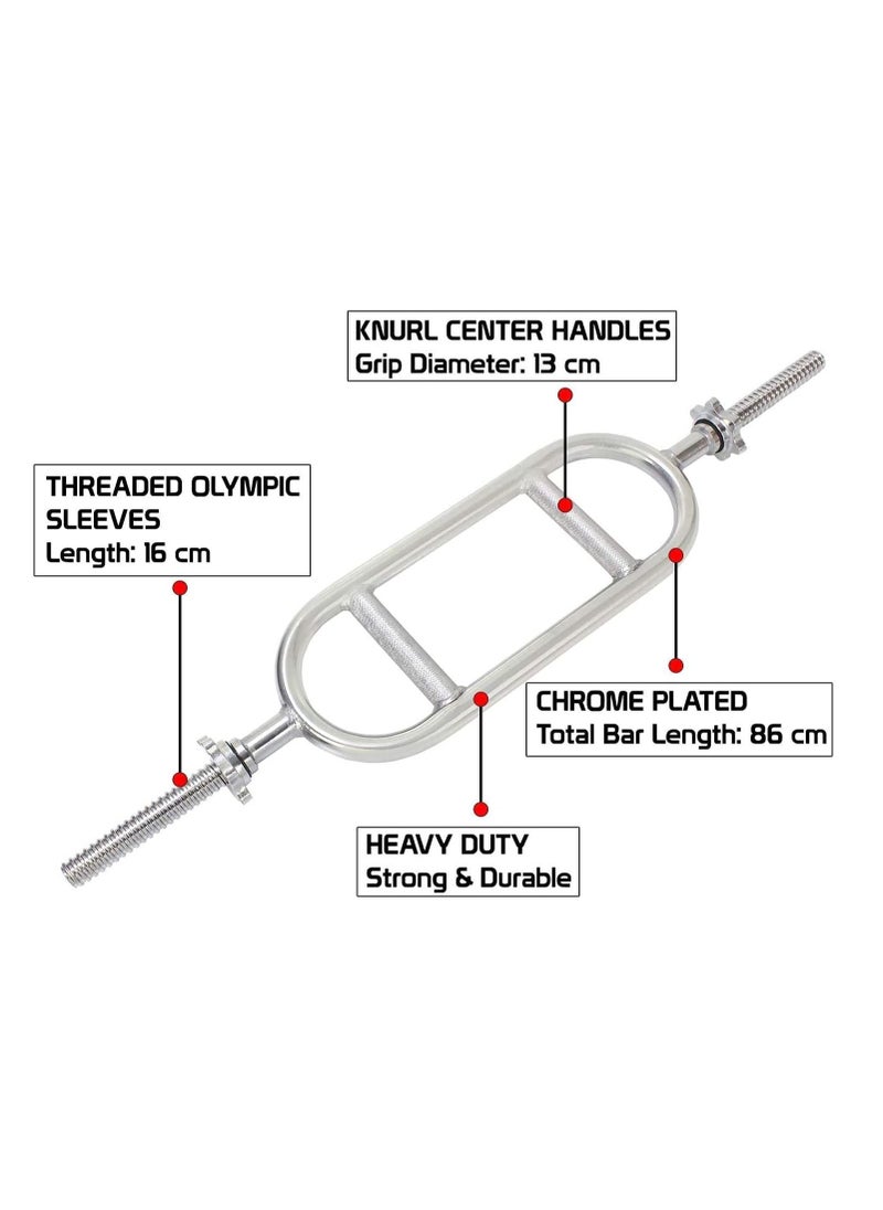 ULTIMAX Dumbbell Olympic Super Curl Bar 3 Feet Standard Egg Biceps Bar Threaded for Gym and Home Exercise Bicep and Trisep -30mm  - Image 3