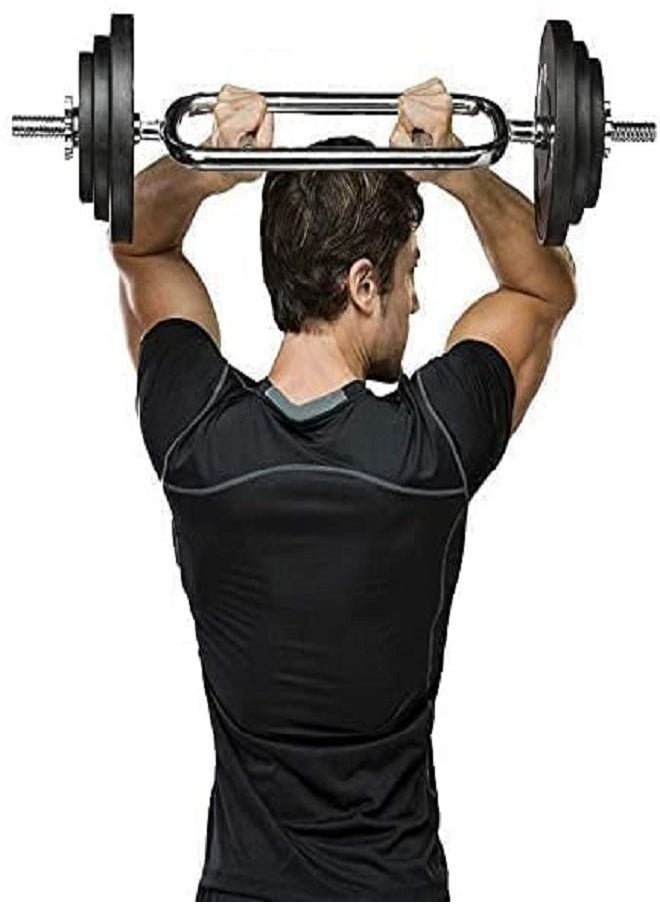 ULTIMAX Dumbbell Olympic Super Curl Bar 3 Feet Standard Egg Biceps Bar Threaded for Gym and Home Exercise Bicep and Trisep -30mm  - Image 2