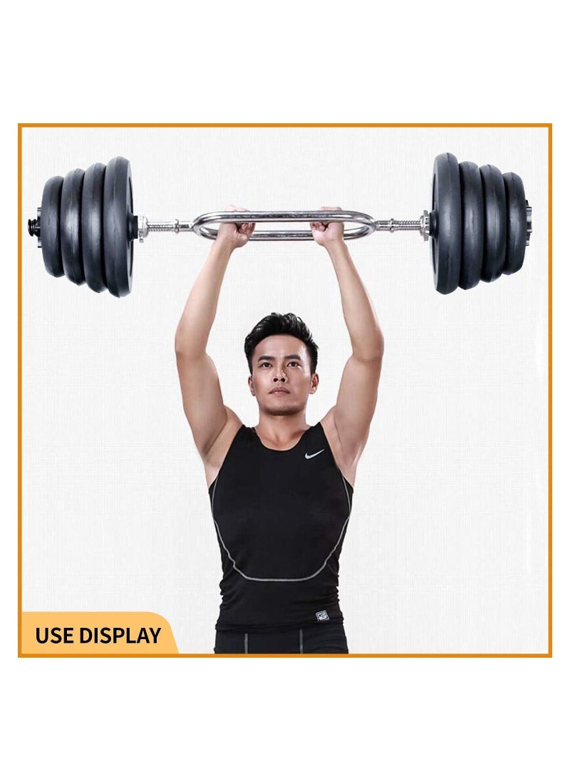 ULTIMAX Dumbbell Olympic Super Curl Bar 3 Feet Standard Egg Biceps Bar Threaded for Gym and Home Exercise Bicep and Trisep -30mm  - Image 4