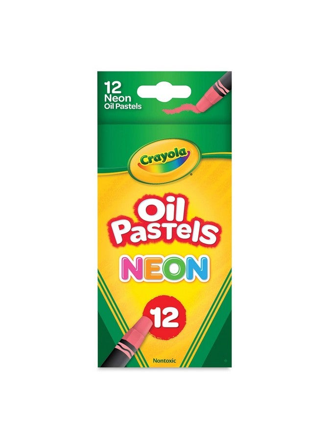 Crayola Oil Pastels, Assorted Neon Colors, Gift for Kids & Adults, 12 Count
