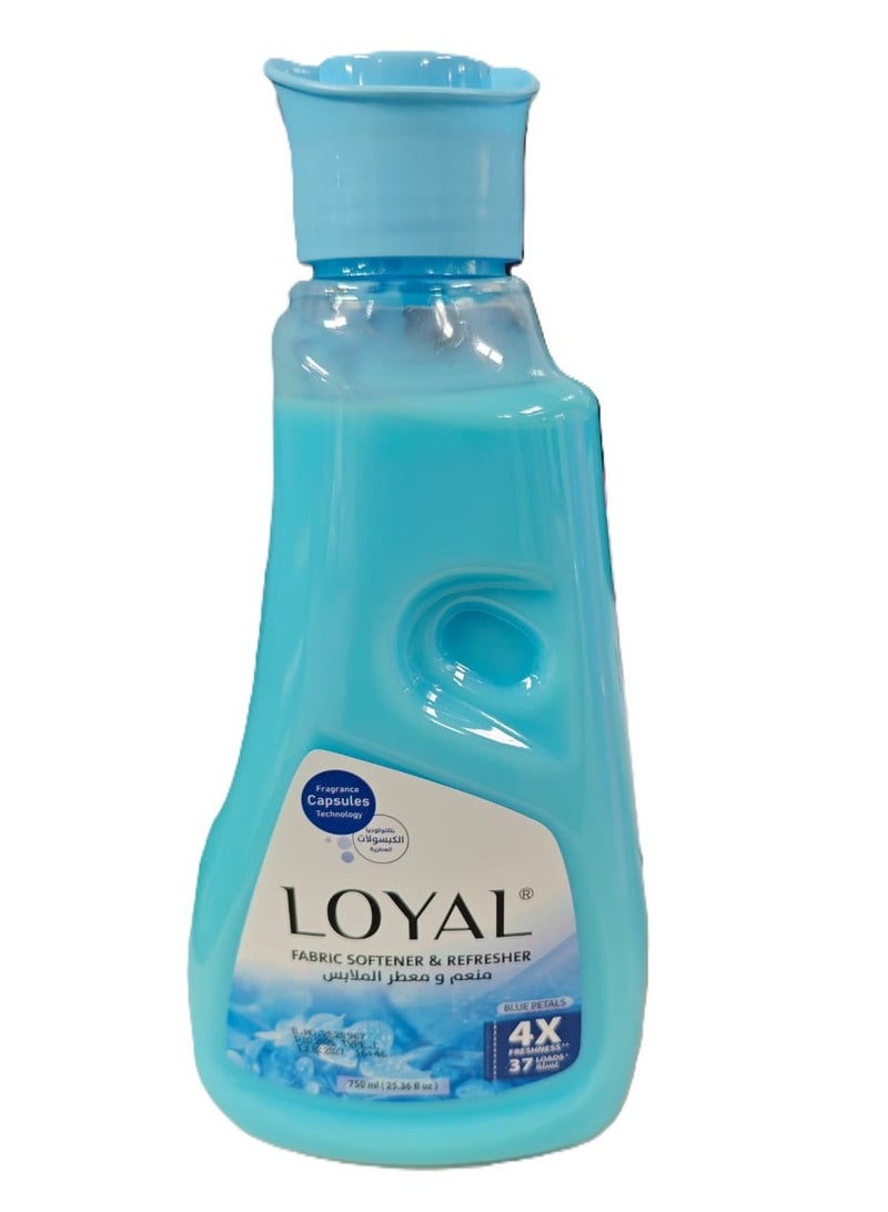 loyal Fabric Softener & Refresher Blue Petals 750 ml - Image 1