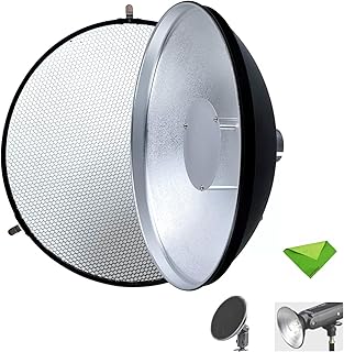 EACHSHOT Godox AD-S3 Beauty Dish Reflector for Godox AD200 AD200Pro Pocket Flash Monolight Godox AD180 AD360 AD360II - Image 1