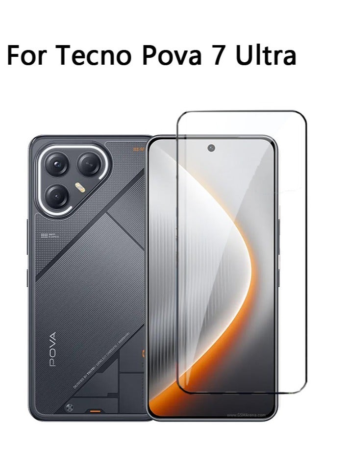 1Pack Screen Protector Tempered Glass for Tecno Pova 7 Ultra，Case Friendly [Hardness 9H ][High definition] [Anti Scratch] - Image 1