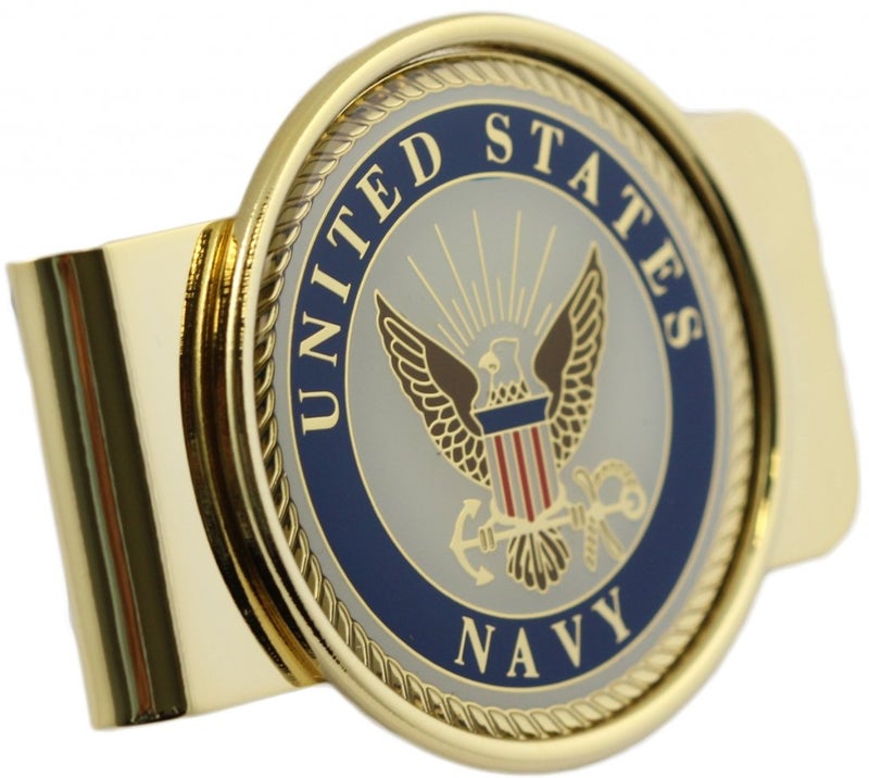 Mitchell Proffitt US Navy Logo Money Clip Military Money Clip - Image 1