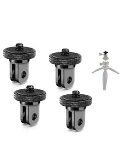 Camera Tripod Mount for Gopro Adapter, 4pcs Aluminum Camera Tripod 1/4-20 Conversion Adapter Camera Mount Adapter for Tripod Compatible with GoPro Action Cameras and other Standard 1/4 Accessories
