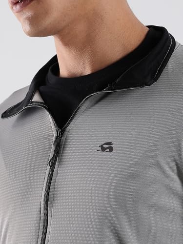 ADRO Sunscreen Jacket for Men UV Sun Advanced Protection Running Jackets For Men Biker Jackets with Zipper Sports jacket for men | SSJ-PLN-GR-M - Image 4