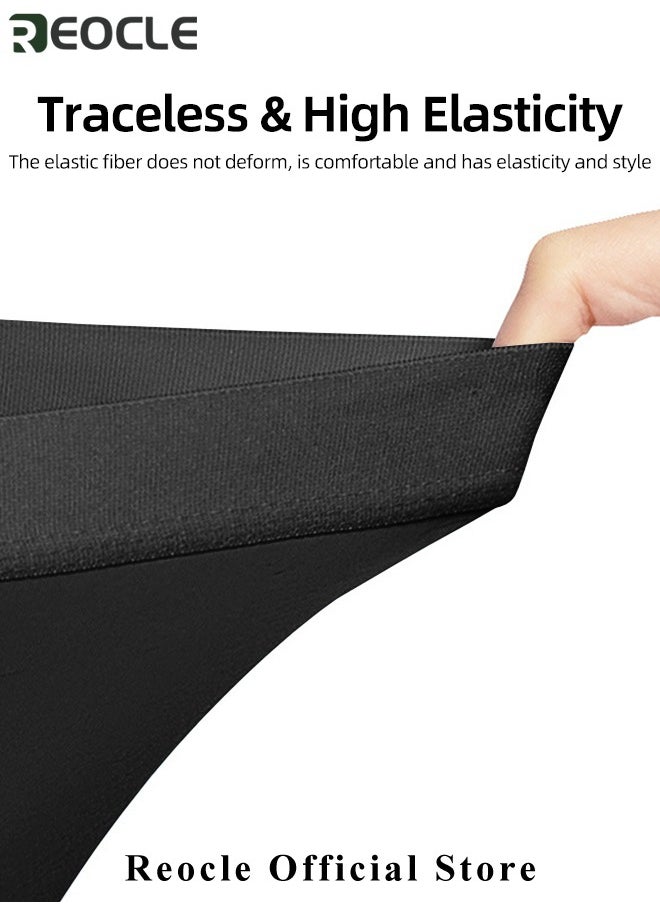 REOCLE - Men's Boxer Briefs 4 Packs Ice Silk Mesh Soft Underwear Breathable Cool Boxer Briefs Breathable Soft Moisture-Wicking Underwear Ultra-thin Stretch Boxers - Image 1