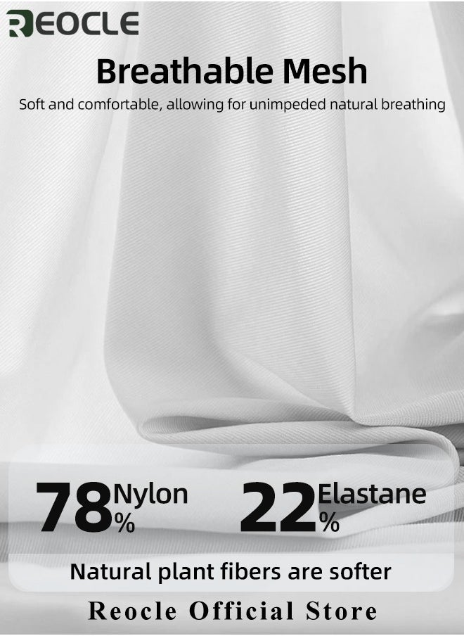 REOCLE - Men's Boxer Briefs 4 Packs Ice Silk Mesh Soft Underwear Breathable Cool Boxer Briefs Breathable Soft Moisture-Wicking Underwear Ultra-thin Stretch Boxers - Image 1