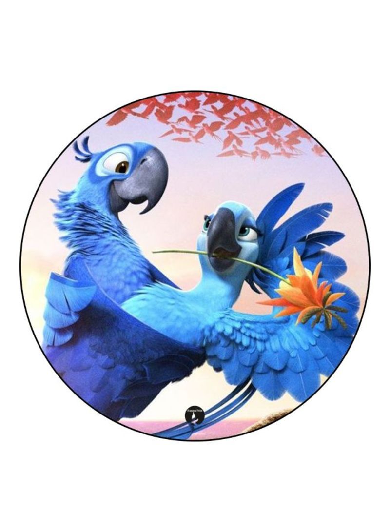 RKN Rio Printed Mouse Pad  Blue/White/Orange
