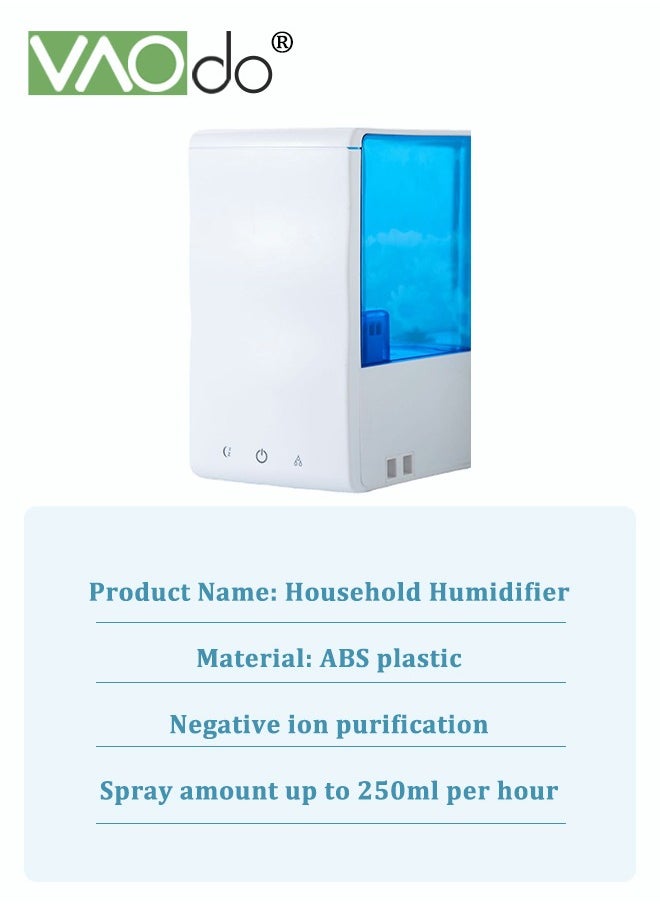VAOdo - Humidifiers for Bedroom 3L Top Fill Cool Mist Humidifiers with Filter Quiet Humidifiers with Adjustable Mist Output - Image 1