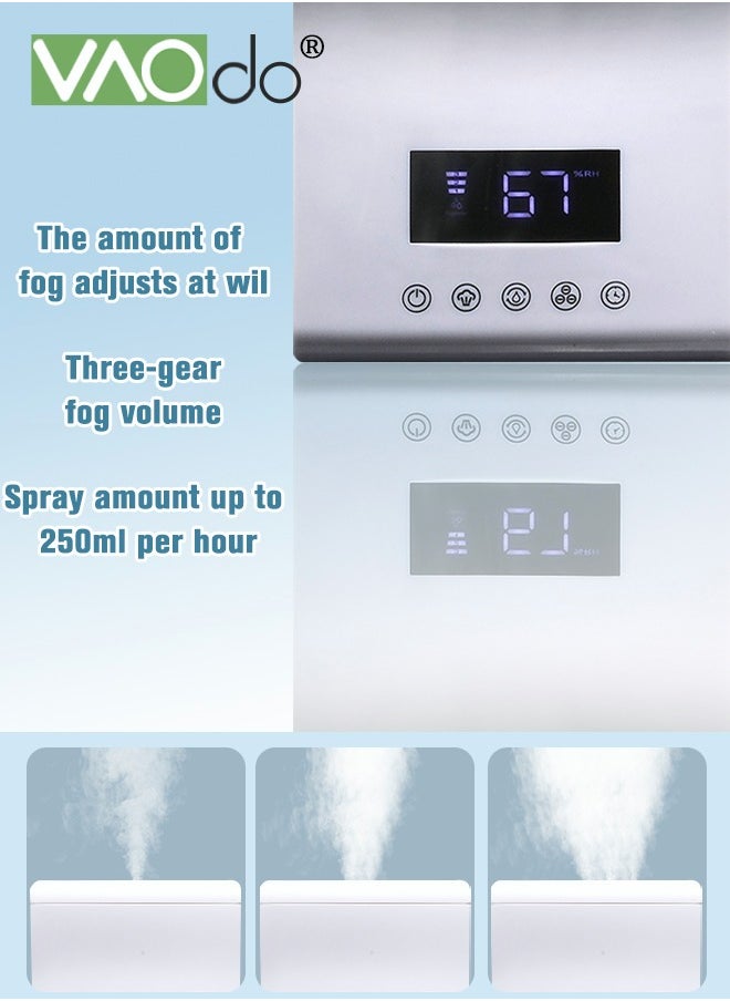 VAOdo - Humidifiers for Bedroom 3L Top Fill Cool Mist Humidifiers with Filter Quiet Humidifiers with Adjustable Mist Output - Image 1