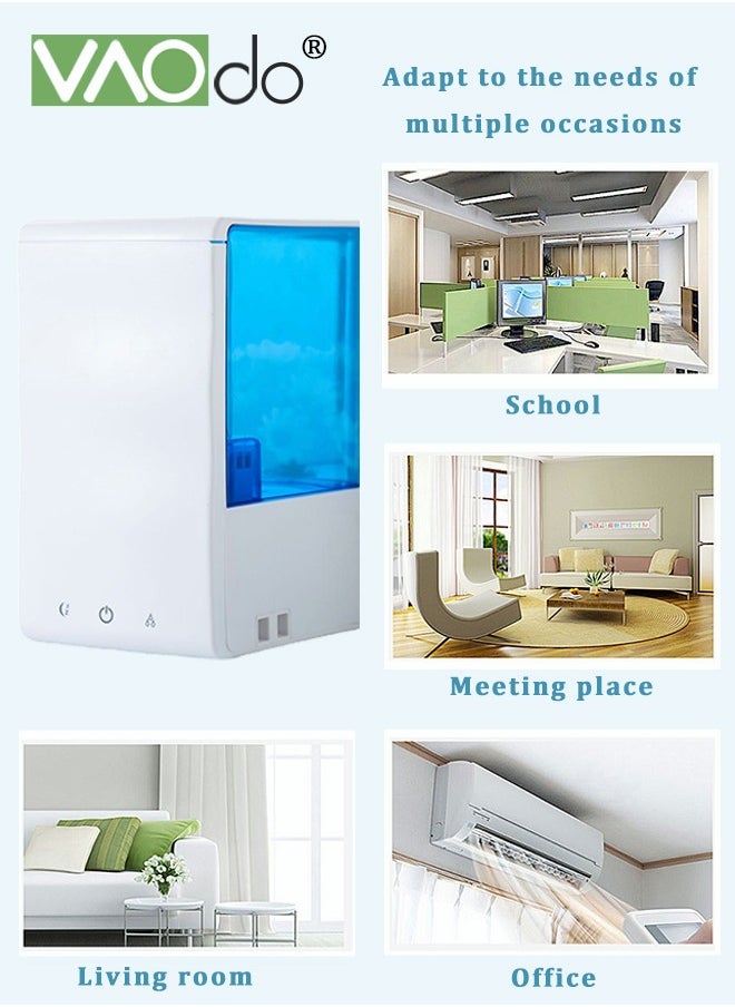 VAOdo - Humidifiers for Bedroom 3L Top Fill Cool Mist Humidifiers with Filter Quiet Humidifiers with Adjustable Mist Output - Image 1