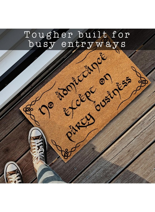MAINEVENT No Admittance Except On Party Business Door Mat 30X17 Inch, Nerd Welcome Mat, Nerd Door Mat, Nerdy Welcome Mat Nerdy Door Mat Geeky Door Mat Lord Of The Rings Decor Lord Of The Rings Doormat Lotr Gift  - Image 3