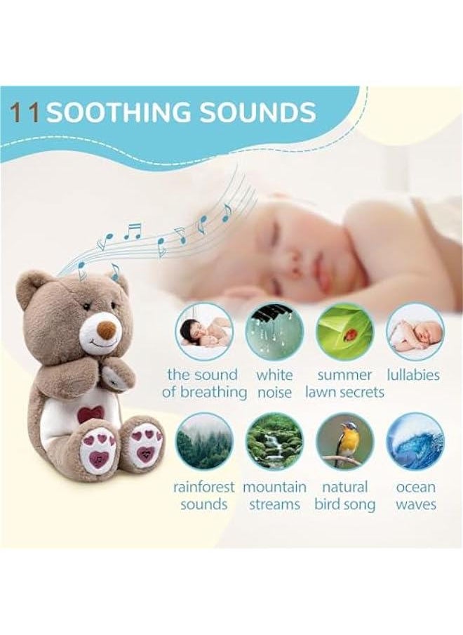 Baby Sleep Soother,Newborn Essentials Baby Stuff Toys 0-6 Months,Baby  Girl Gifts Sound Machine for Nursery with Realistic Breathing Motion Shusher Baby Registry Search