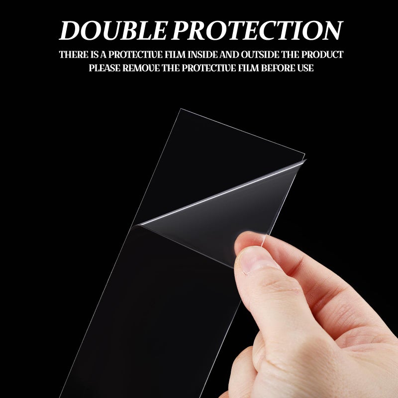 Containlol 15 Pieces Moveable Shelf Label Holders Clear Shelves Tags Moveable Library Markers Transparent Shelf Label Display Holder for Classroom Office Library Book Shelves(2 x 1 Inch) - Image 3