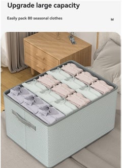 M MIAOYAN Foldable Fabric Storage Box with Lid – Large Capacity Organizer for Closet & Home Use  - Image 3