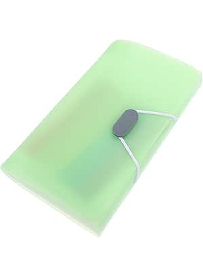 Green Expanding Accordion File Folder Portable Receipt Document Organizer For Office School Home - Image 1