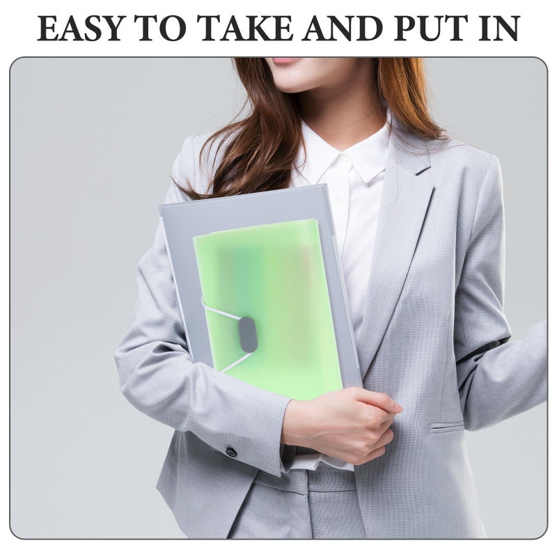 Green Expanding Accordion File Folder Portable Receipt Document Organizer For Office School Home - Image 4