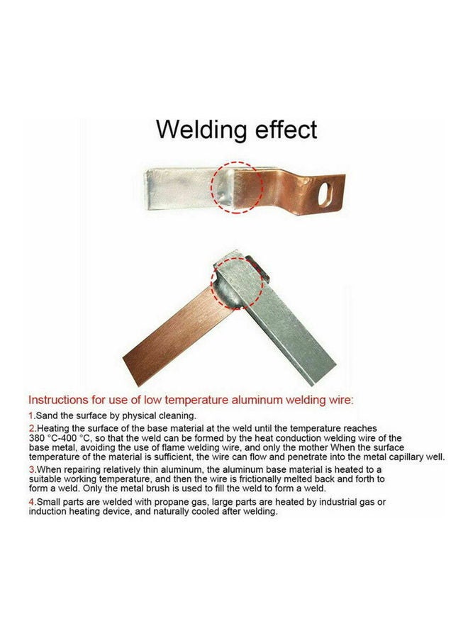 NIBEMINENT 50-Piece Aluminium Welding Rod Silver - Image 2