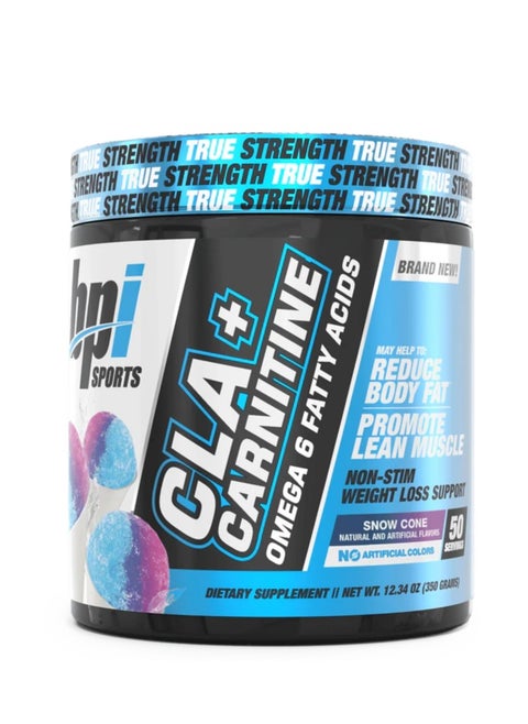 BPI CLA + Carnitine 50 Servings Snow Cone