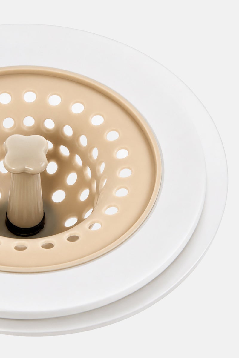Bombay 2 Pcs Silicone Kitchen Sink Drain Strainer With Stainless Steel Edge, Multicolor - Image 3