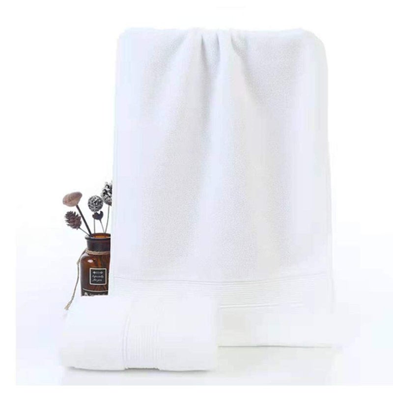 PUPOPIK Hand Towels for Bathroom-100% Cotton Hand Towel (14 x 30Inch), Highly Absorbent and Quick Dry Face Washcloth, Home Soft Premium Towel for Hotel, Bath, Kitchen and Spa, Set of 2 (White) - Image 4