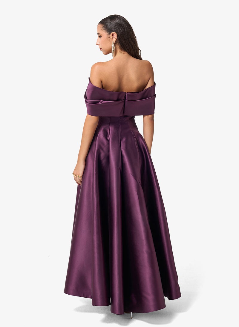 Threadz by Ajooni Off Shoulder Maxi Dress - Image 2