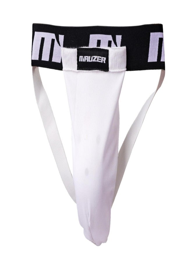 Mauzer Groin Guard for Men with Abdominal Protection & Cup Pocket | Moisture-Wicking Sports Supporter | Boxing MMA Cricket Gym (Cup Included) (Boy/Junior) - Image 1