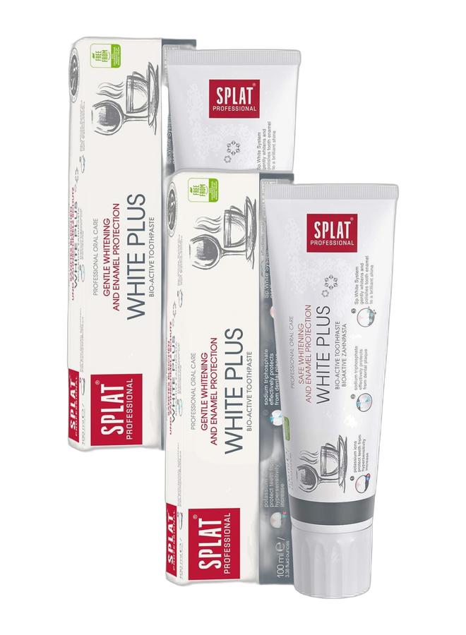 SPLAT Professional White Plus Natural toothpaste Whitening with Enamel care Bundle - Image 1