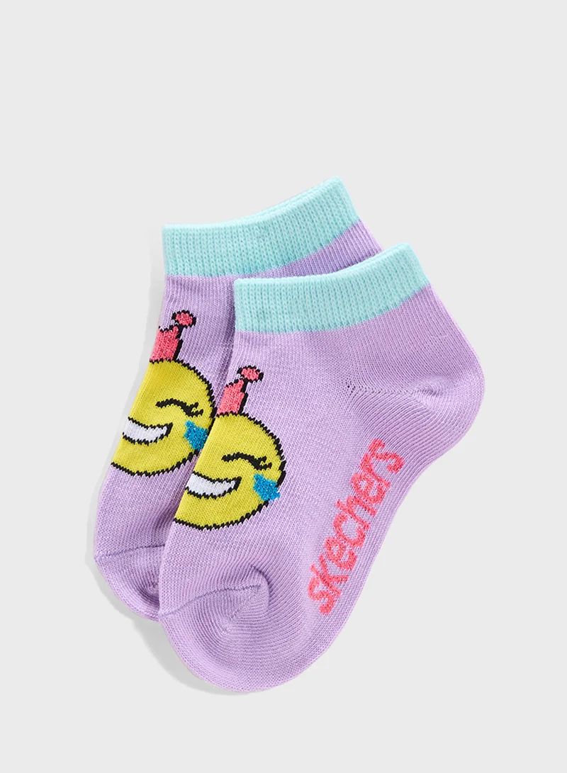 سكيتشرز Kids 6 Pack Non Terry Socks